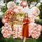 Huge Rose Gold Balloons With Confetti - 36 Inch, Pack of 21 | Rose Gold Confetti Balloons for Rose Gold Party Decorations | Rose Gold Birthday Balloons for Rose Gold Birthday Decorations